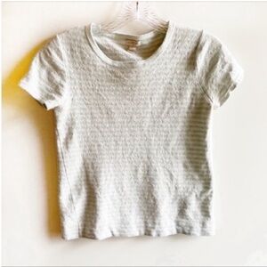 J. Crew Factory sweater white blue striped wool blend